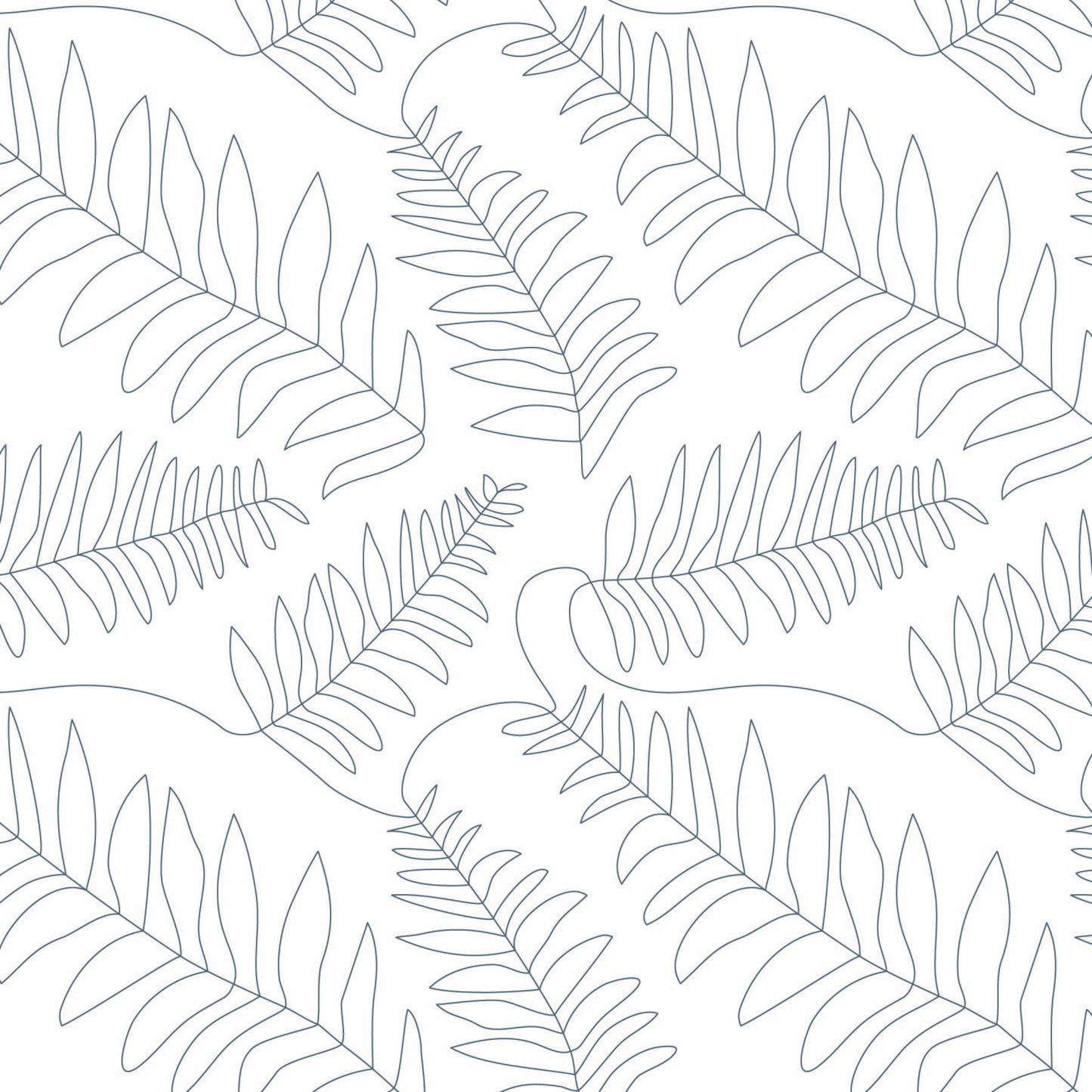 Ferns Leafy Computerised Quilt Pattern