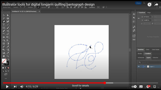 Illustrator Tools - A Guide for Longarm Quilting Digital Pantographs